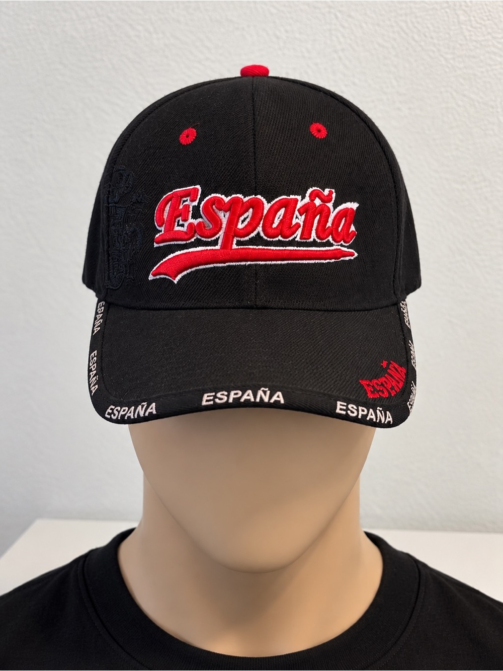 ESPAÑA Black & Red Baseball Cap